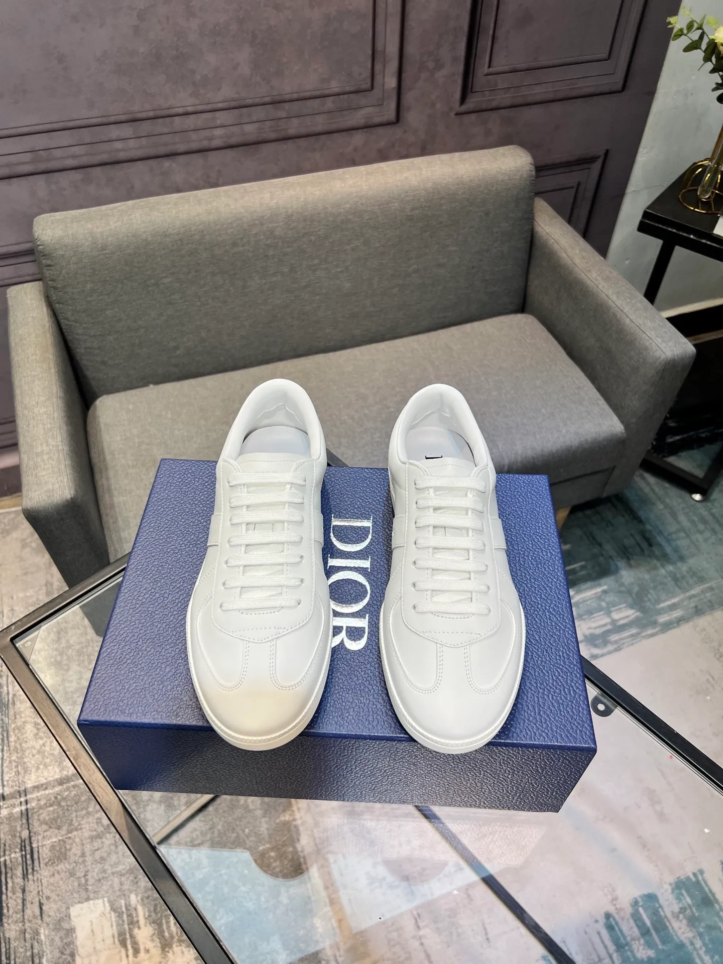 Men's men's shoes 💰560〖Audio⁠Di‎〗Dior2025⁠new‎ B01 training⁠德‎shoes Material⁠surface‎: layer⁠head‎leather⁠cow‎+lining cowhide‎ TPU original bottom⁠large⁠version‎ code number‎: male 39-45 <Male 38 46 done>